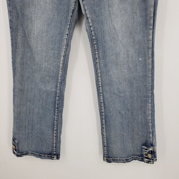 Rod's True Western Light Wash Western Star Button Accent High Rise Jeans 11/12 - Picture 12 of 12